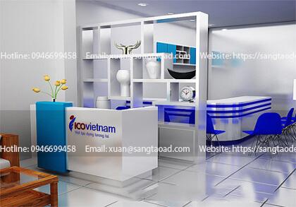 Thiết kế và thi công nội thất văn phòng ICO