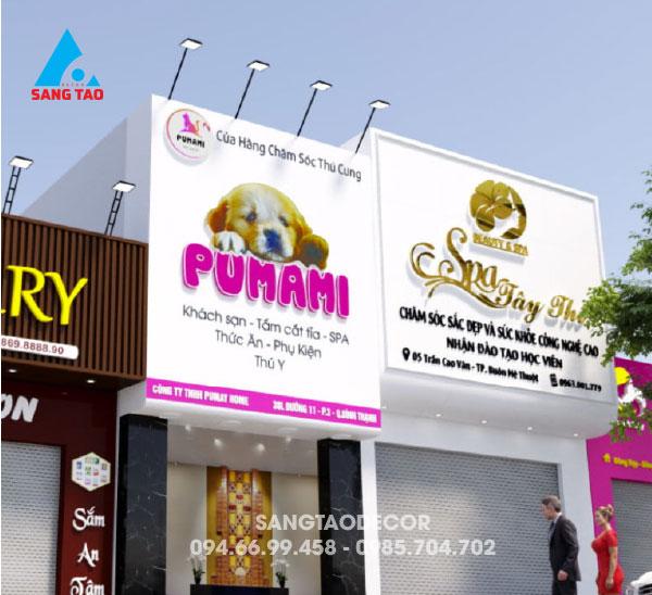 Dự án bảng hiệu chỉ dẫn bán thức ăn thú cưng 