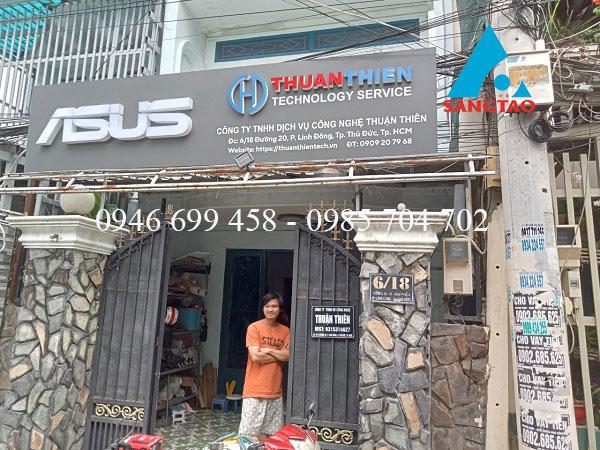 Thiết kế thi công bảng hiệu Asus