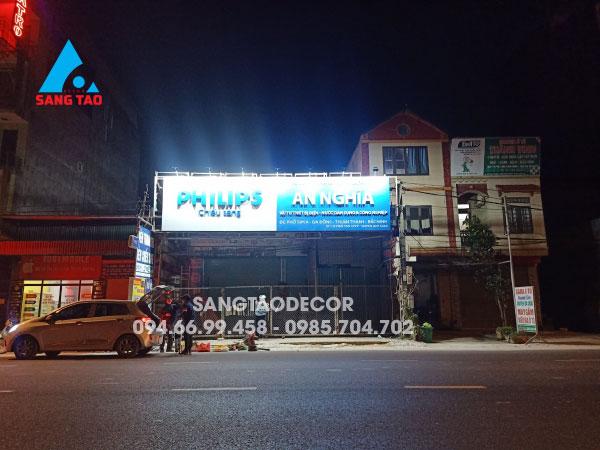 Thiết kế thi công bảng hiệu Philips An Nghĩa 