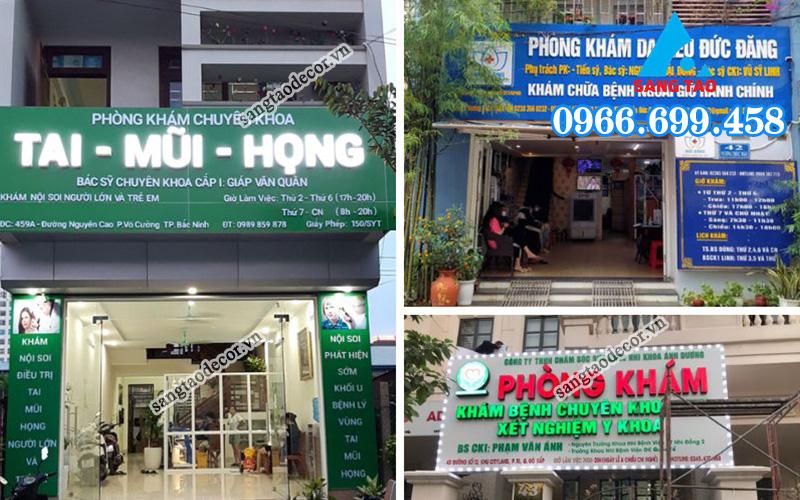 Tổng hợp mẫu bảng hiệu phòng khám tư nhân ấn tượng