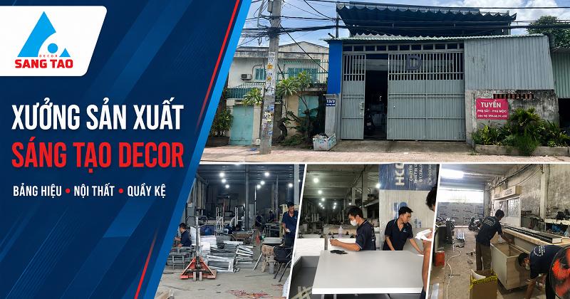 Khám phá xưởng sản xuất Sáng Tạo Decor tại Hóc Môn