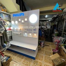 Quầy tủ kệ trưng bày đèn Philips Thiên Tâm
