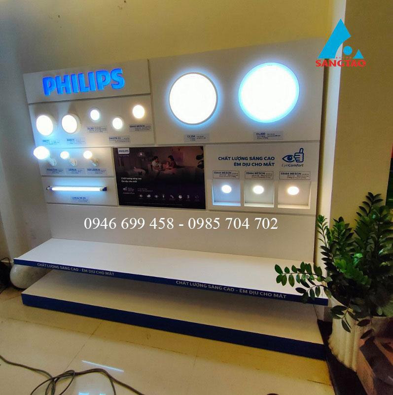 Quầy tủ kệ trưng bày đèn Philips ViKi