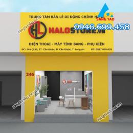 Thiết kế thi công shop điện thoại Halo