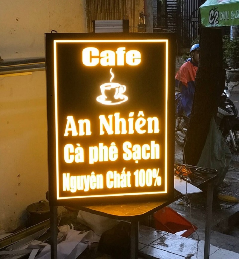 bảng hiệu cafe mang đi