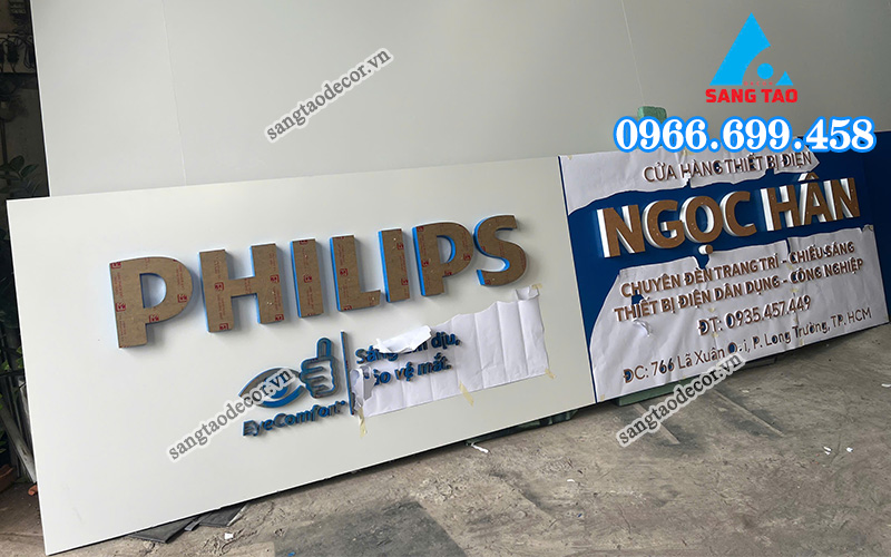 làm bảng hiệu shop hết bao nhiêu tiền