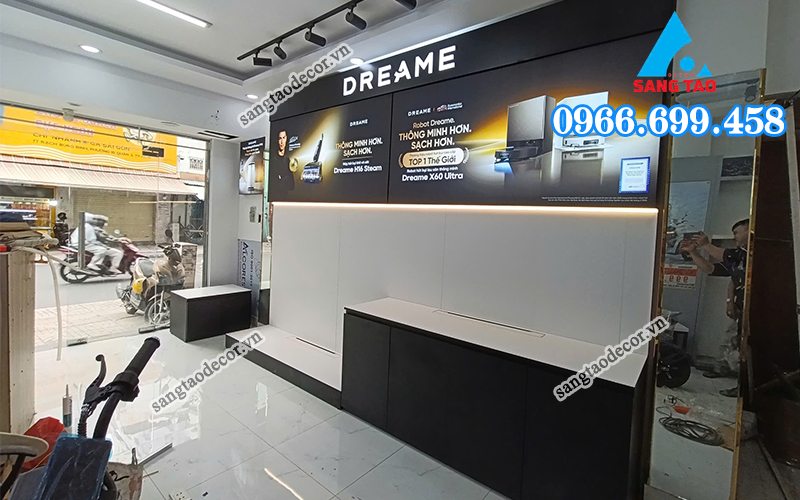 quầy tủ kệ trưng bày Dreame 