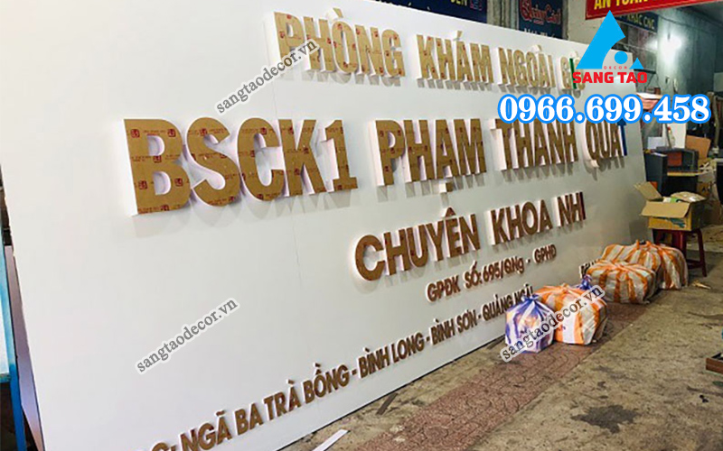 mẫu bảng hiệu phòng khám tư nhân
