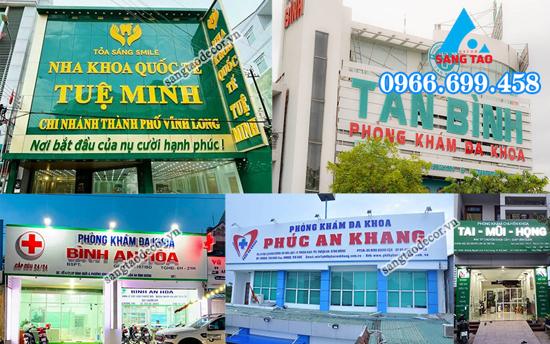 mẫu bảng hiệu phòng khám tư nhân