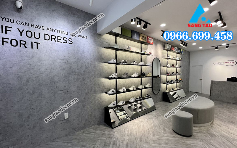cải tạo cửa hàng giày dép thu hút khách