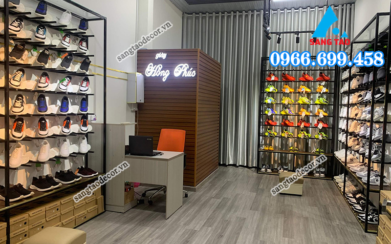 thi công shop giày dép