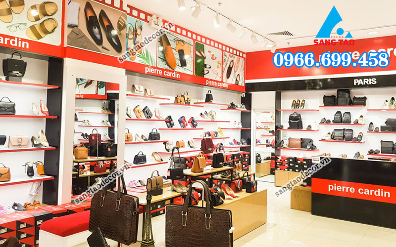 thi công shop giày dép nam nữ