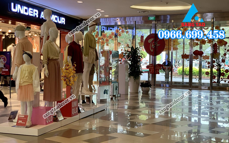 thi công shop trung tâm thương mại