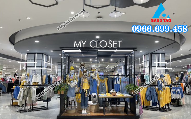 thi công shop trong trung tâm thương mại