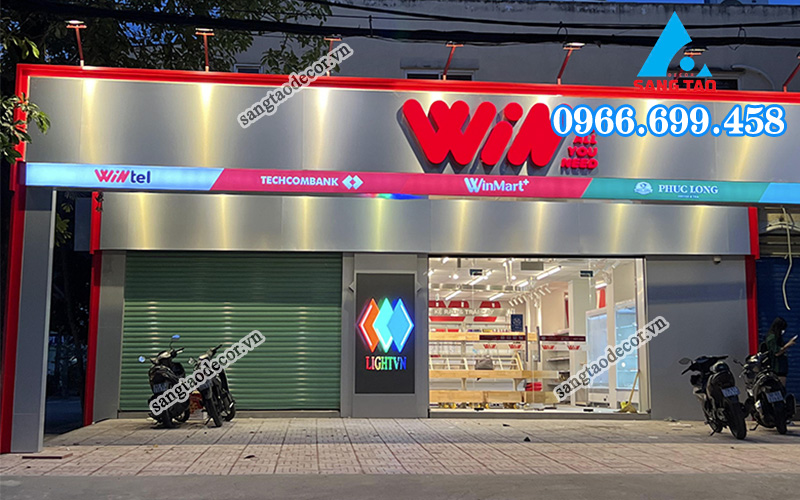 bảng hiệu led P10 trong nhà