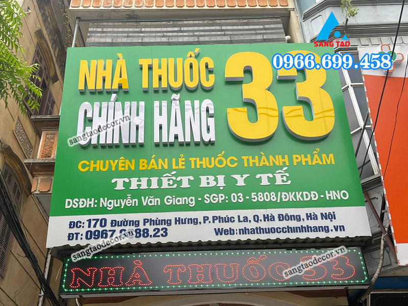 bảng hiệu nhà thuốc