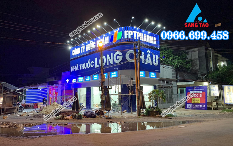 mẫu bảng hiệu nhà thuốc Long Châu
