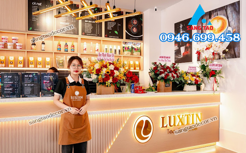 Dự Án: Gia Công Chữ Inox Đẳng Cấp Cho Quán Cafe Luxtin, Quận 9
