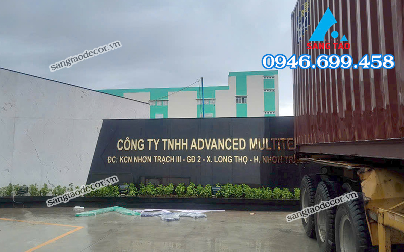 Dự Án: Gia Công Chữ Inox Vàng Gương Tại Công Ty Advanced Multitech (KCN Nhơn Trạch, Đồng Nai)