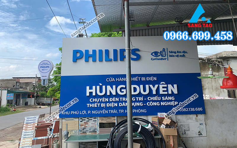 Dự án bảng hiệu Philips Hùng Duyên tại Hải Phòng