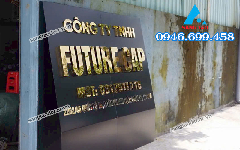 gia công chữ inox công ty Future Cap