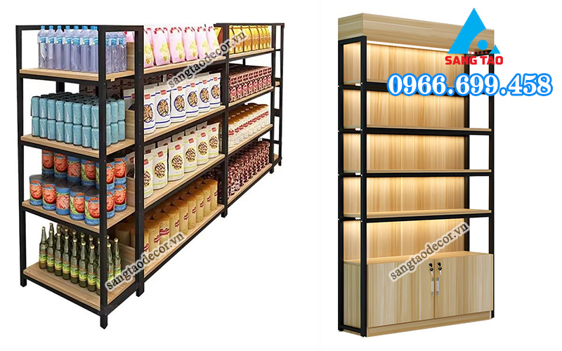 quầy tủ kệ trưng bày milo