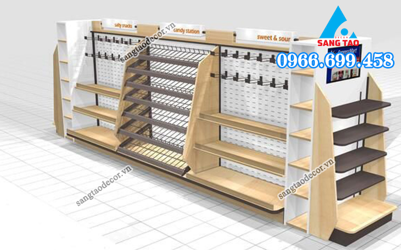 sản xuất kệ quảng cáo hàng loạt