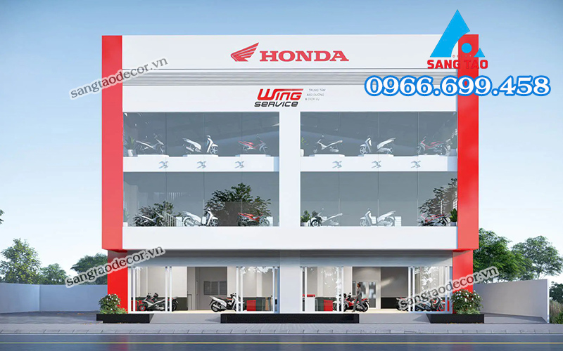 Dự án thi công nội thất showroom Honda Quận 12