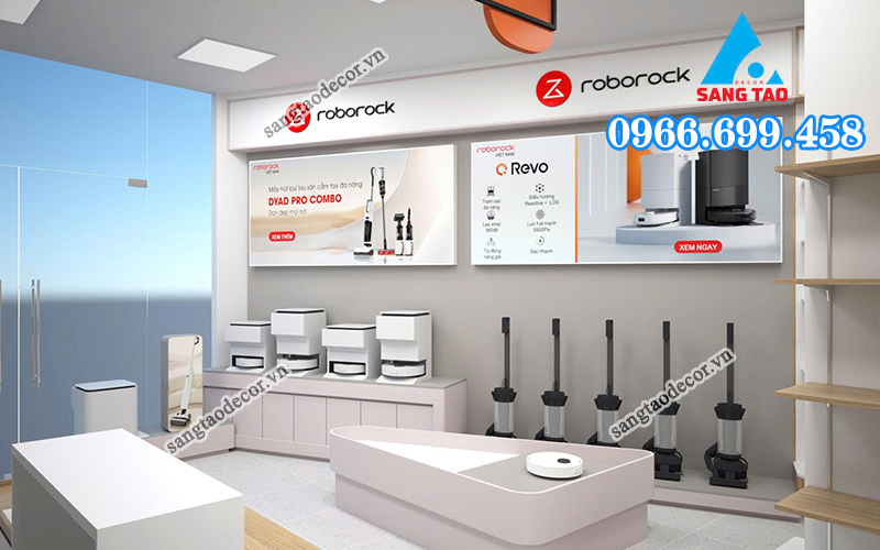 Mẫu thiết kế showroom máy hút bụi Bigmi 