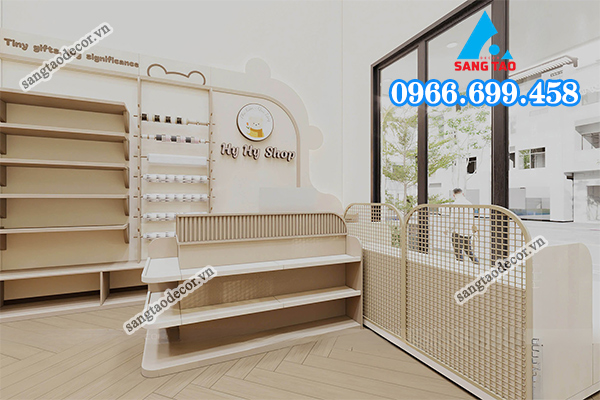 Mẫu thiết kế shop phụ kiện quà tặng của Sáng Tạo Decor