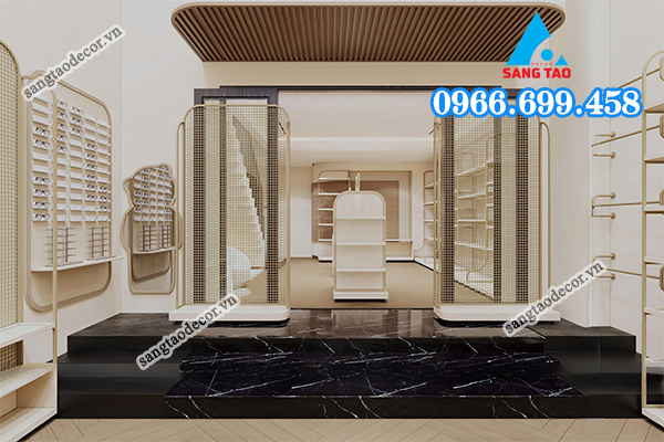 Mẫu thiết kế thi công shop phụ kiện của Sáng Tạo Decor