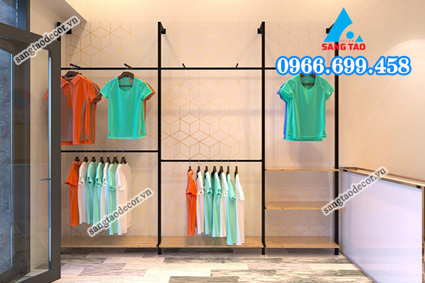 Mẫu thiết kế shop quần áo tập gym và yoga
