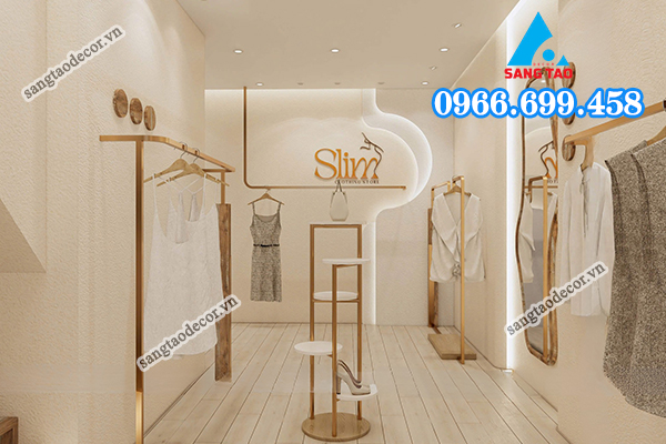 mẫu thiết kế shop quần áo nữ