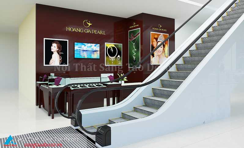Thiết kế và thi công nội thất showroom Hoàng Gia Pearl 