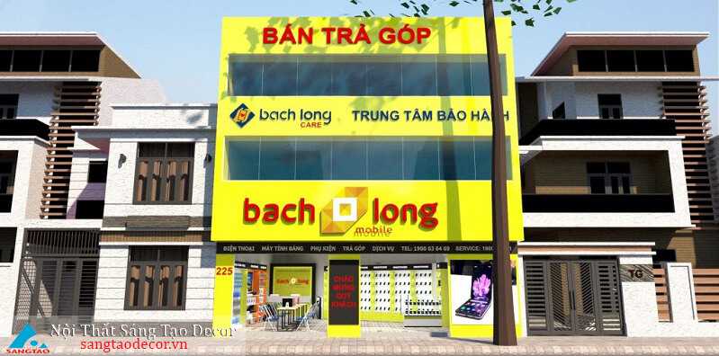 Thiết kế và thi công Bạch Long Mobile chi nhánh Trần Quang Khải