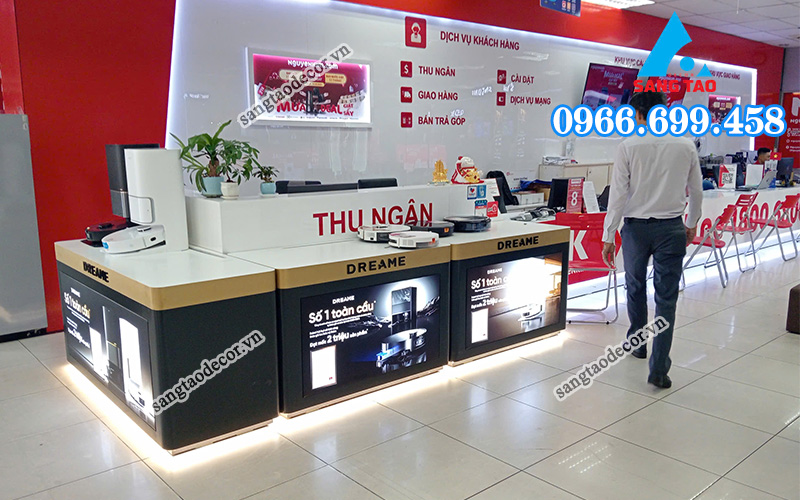Dự án thi công nội thất showroom Nguyễn Kim, An Giang