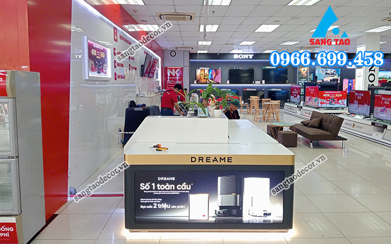 Dự án thi công nội thất showroom Nguyễn Kim, An Giang