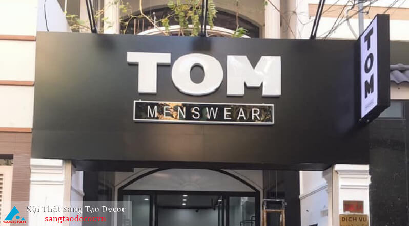 Thiết kế và thi công nội thất shop thời trang nam Tom