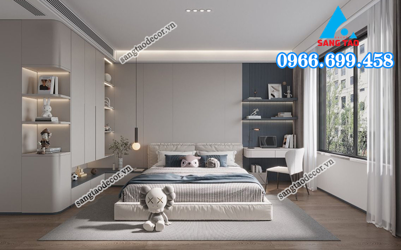 thiết kế nội thất chung cư 2 phòng ngủ