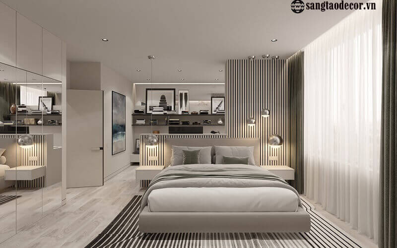 thiết kế nội thất chung cư 2 phòng ngủ