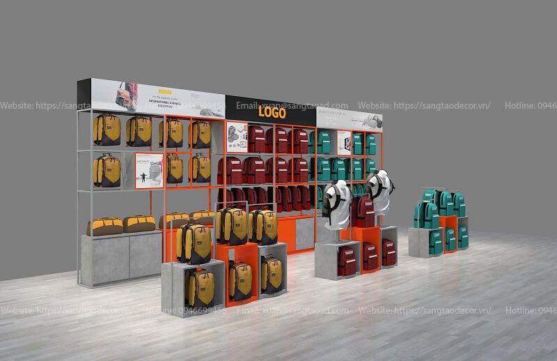 Thiết kế cửa hàng mẫu Sataco trung tâm thương mại