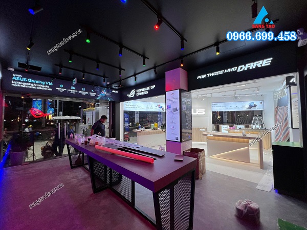 thiết kế thi công shop phong vũ 
