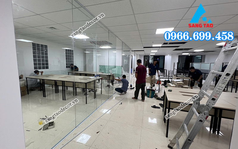 thi công nội thất văn phòng Netco Post 