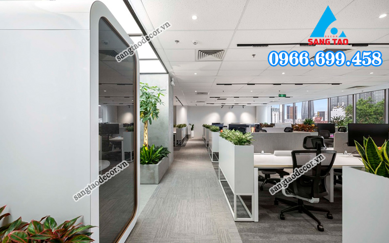 Mẫu thi công nội thất văn phòng Flodesk Việt Nam Đà Nẵng