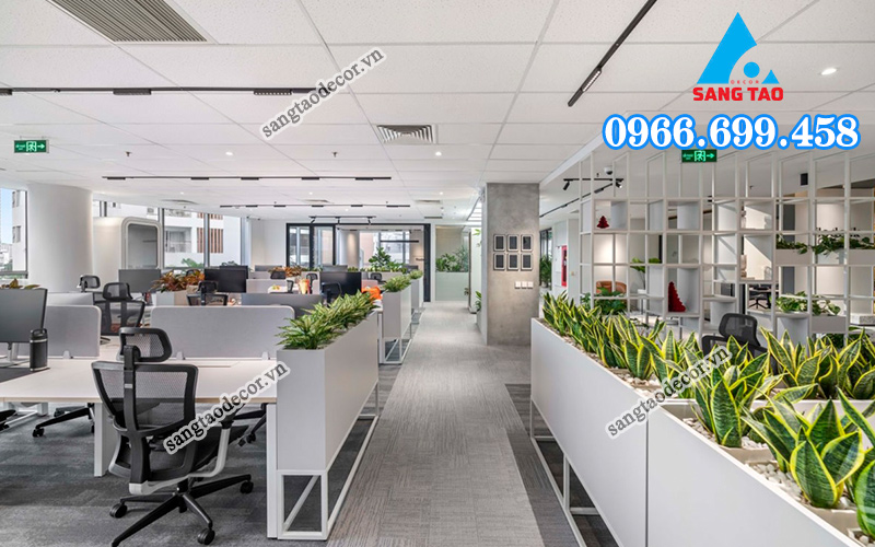 Mẫu thi công nội thất văn phòng Flodesk Việt Nam Đà Nẵng