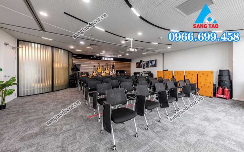 thi công nội thất khu vực giải trí văn phòng 