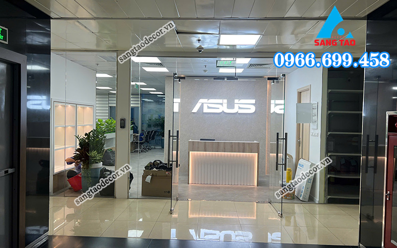 dự án văn phòng Asus Hà Nội do Sáng Tạo Decor thiết kế thi công nội thất 