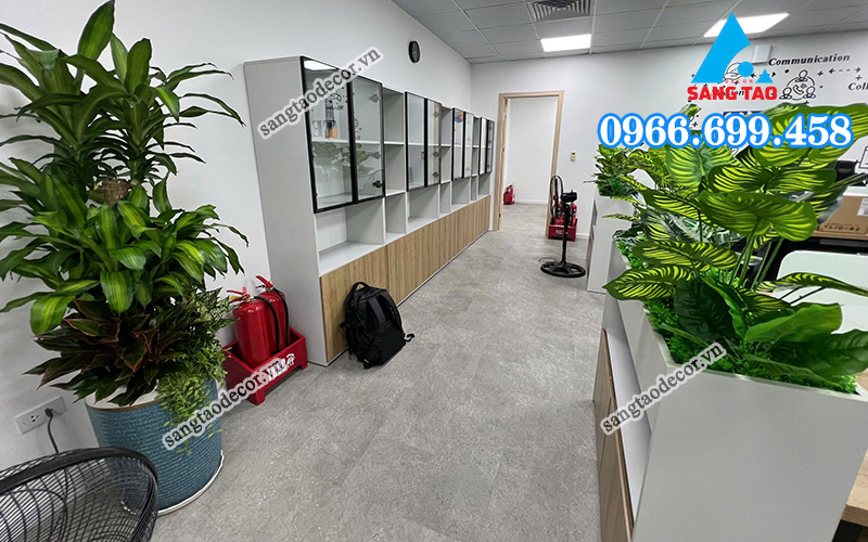 hình ảnh thực tế dự án văn phòng asus tại Hà Nội do Sáng Tại Decor thực hiện