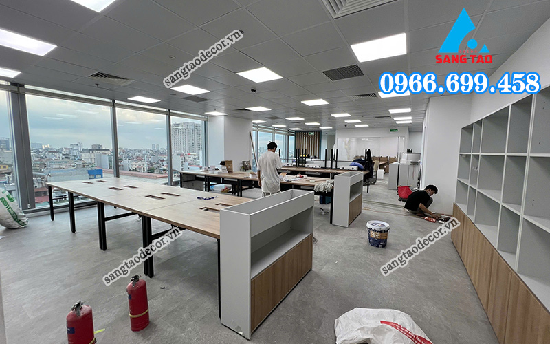 Hình ảnh công trình thi công nội thất văn phòng Asus - Hà Nội